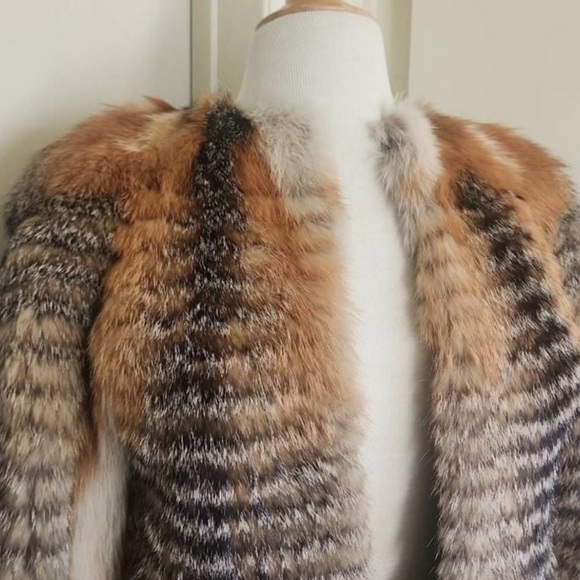 Vintage Norwegian Custom Blue Fox Fur Coat, Midi Length, Excellent Condition, - Picture 4 of 10